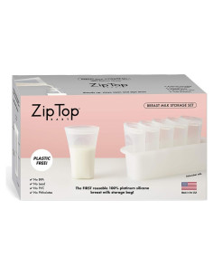 Conjunto de 6 Bolsas de Almacenamiento de Leche Materna Zip Top