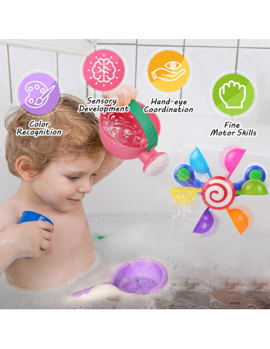 Set de Juguetes de Baño Oukitoymer - 3 Piezas Interactivas