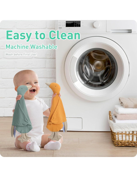 Manta Lovey Knirose de Algodón Orgánico para Bebés Verde Guisante