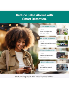 Cámara de Seguridad Arlo Essential XL 2K Inalámbrica Batería XL 2