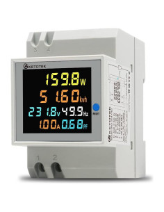 Medidor de Energía Monofásico KETOTEK D52-2047HD 100A LCD