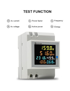 Medidor de Energía Monofásico KETOTEK D52-2047HD 100A LCD 2