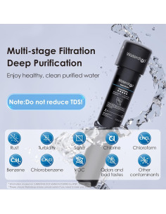 Filtro de Agua Bajo Fregadero Waterdrop WD-17UA 24000L 2