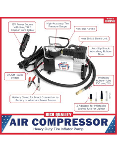 Compresor de Aire Portátil WE LOVE TO DRIVE 12V 150 PSI 2