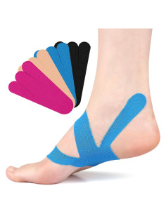 Cinta Kinesiológica Precortada QidaiaLuck 20 PCS 13x7 cm