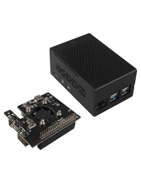 Placa Adaptadora PoE HAT ZDE ZP580 + Caja Aluminio ZC501