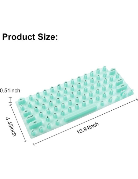 Cubierta de Teclado WYGCH para Uñas Largas - MacBook Pro/Air