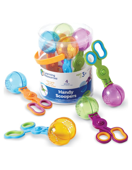 Recogedores Prácticos Learning Resources - Motricidad Fina 4 Pzas