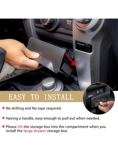 Cajón de Almacenamiento JDMCAR para Toyota 4Runner 2014-2024