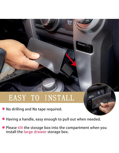 Cajón de Almacenamiento JDMCAR para Toyota 4Runner 2014-2024