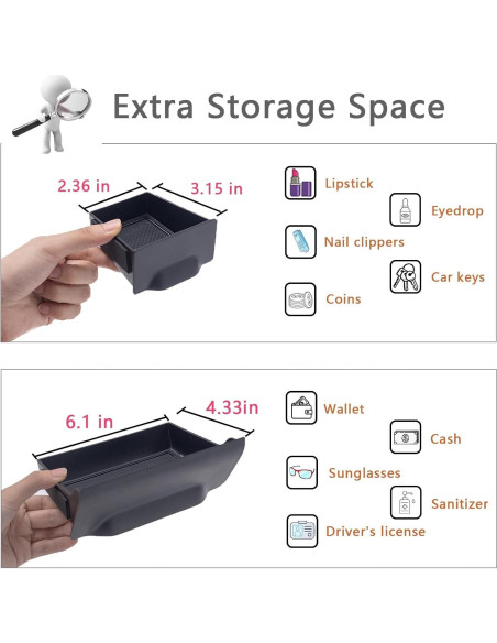 Cajón de Almacenamiento JDMCAR para Toyota 4Runner 2014-2024
