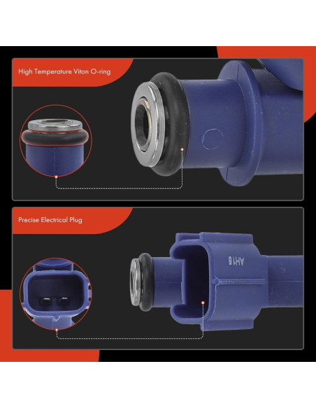 Inyectores de Combustible A-Premium 4 Pcs para Toyota y Pontiac 1.8L