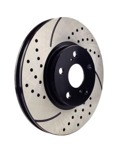 Discos de Freno Delanteros Perforados y Pastillas Cerámicas Atmansta para Toyota Corolla 2003-2008 2