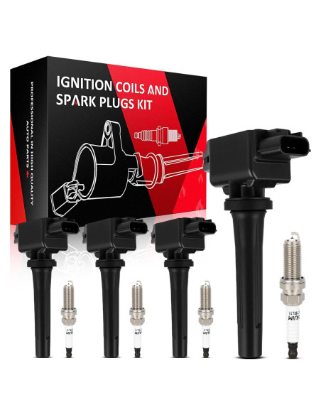 Bobinas de Encendido SCITOO + Bujías de Iridio para Toyota Yaris iA 1.5L