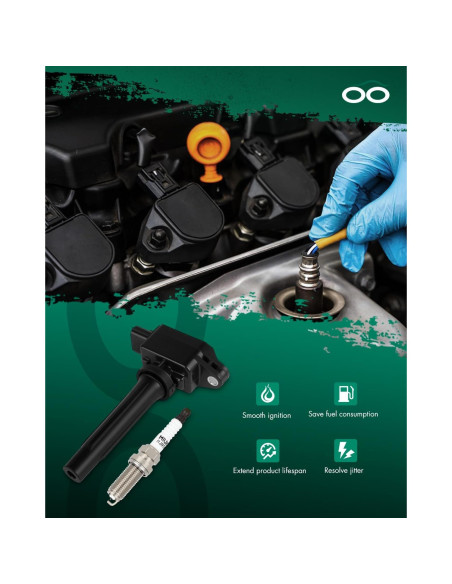 Bobinas de Encendido SCITOO + Bujías de Iridio para Toyota Yaris iA 1.5L