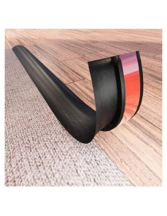Tira de Transición de Piso COUKIU 1m PVC Negro Autoadhesiva