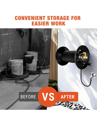 Carrete de Manguera de Alta Presión BreAro 30.48 m 4000 PSI