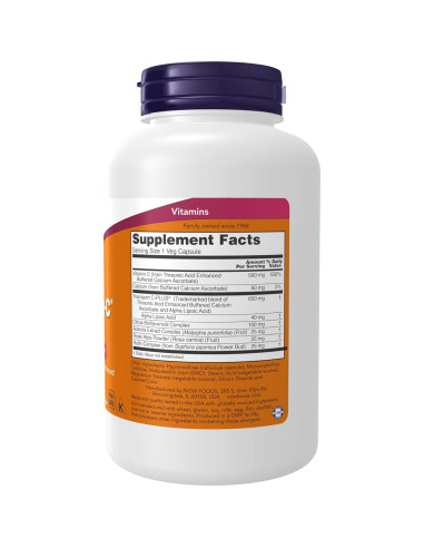 NOW Foods AlphaSorb-C 500 mg - 180 Cápsulas Veganas