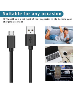 Cargador Rápido 10W DIIMO con Cable Micro USB 5FT para Roku 2