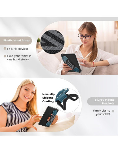 Correa de Mano MoKo para E-Readers y Tablets 6-8" Azul Lago