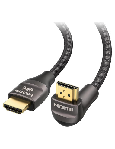 Cable HDMI 8K 48Gbps Cable Matters 2m Ángulo Derecho Negro