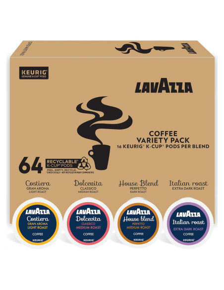 Cápsulas K-Cup Lavazza Variedad 64 Unidades para Keurig