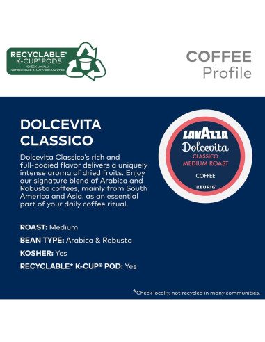 Cápsulas K-Cup Lavazza Variedad 64 Unidades para Keurig