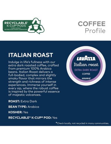 Cápsulas K-Cup Lavazza Variedad 64 Unidades para Keurig