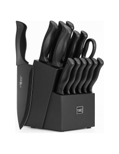 Juego de cuchillos de cocina HUNTER.DUAL 15 Pcs con bloque autoafilable