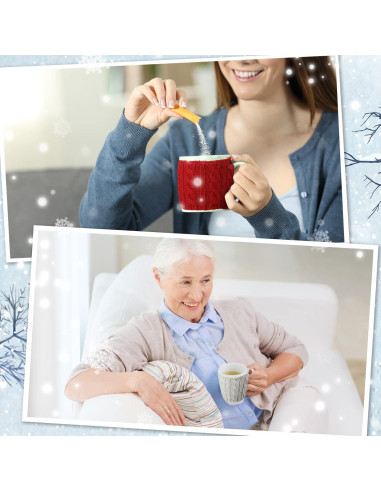 Mangas Aislantes Reutilizables Skyley 4 Pcs para Tazas de Café