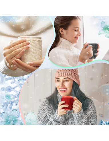 Mangas Aislantes Reutilizables Skyley 4 Pcs para Tazas de Café