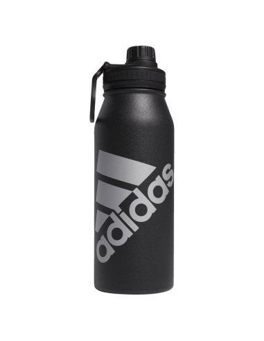 Botella de Agua adidas 1L Acero Inoxidable Doble Pared Negra