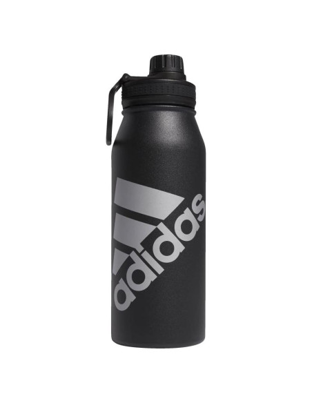 Botella de Agua adidas 1L Acero Inoxidable Doble Pared Negra