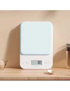 Balanza Digital de Cocina YRY Elfo Blanco 6kg/0.1g LCD Retroiluminado 2