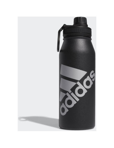 Botella de Agua adidas 1L Acero Inoxidable Doble Pared Negra