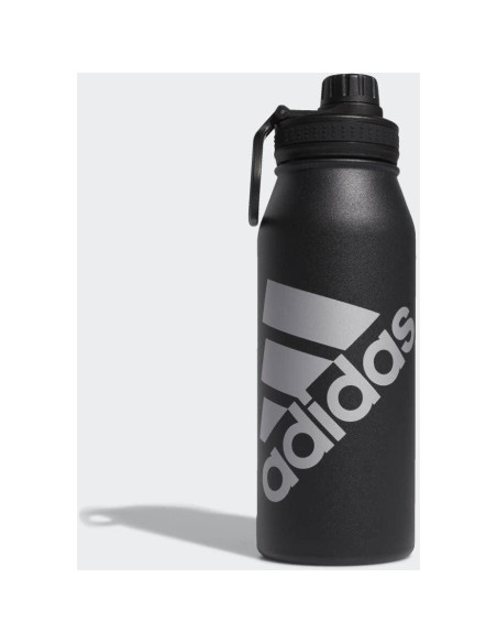 Botella de Agua adidas 1L Acero Inoxidable Doble Pared Negra