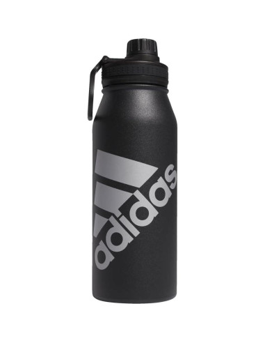 Botella de Agua adidas 1L Acero Inoxidable Doble Pared Negra