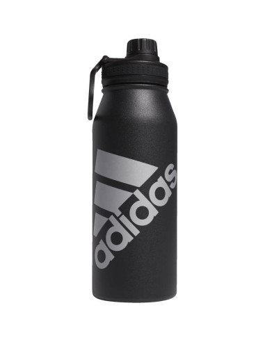 Botella de Agua adidas 1L Acero Inoxidable Doble Pared Negra