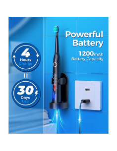 Cepillo de Dientes Eléctrico TEETHEORY Sonic 40000 VPM 5 Modos 2
