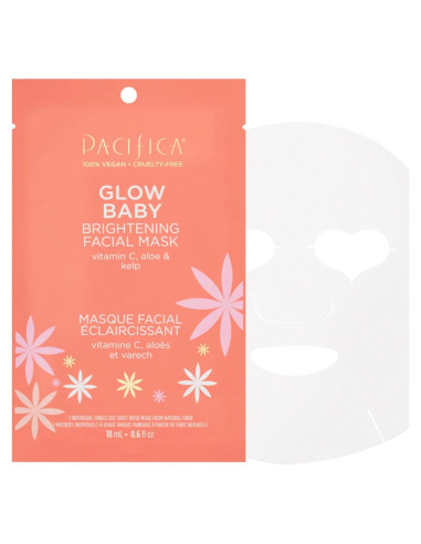 Mascarilla Facial de Hoja Pacifica Glow Baby con Vitamina C