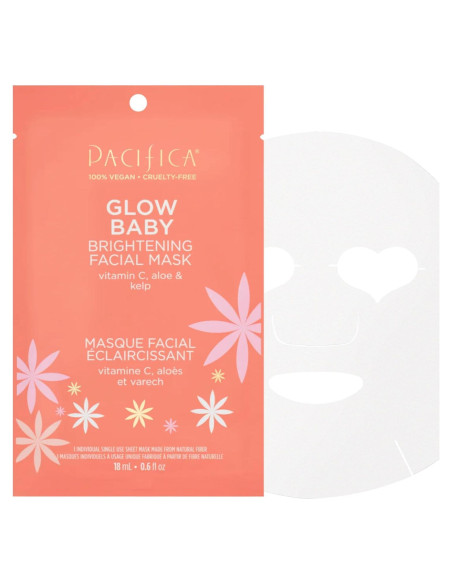 Mascarilla Facial de Hoja Pacifica Glow Baby con Vitamina C