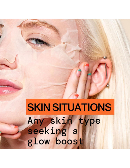 Mascarilla Facial de Hoja Pacifica Glow Baby con Vitamina C