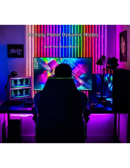 Tira de Luz LED COB RGB Euiyi 5m con Control Remoto y App