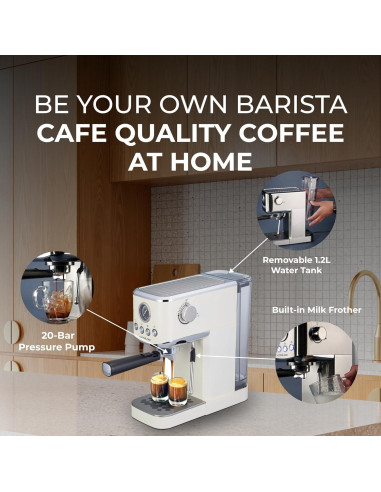 Máquina de Café Epsilon 20 Bar con Espumador y Cold Brew