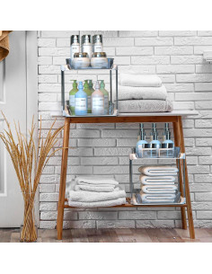 Organizador de 2 Niveles TOPITOP para Fregadero - Transparente 2