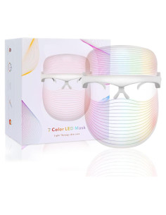 Máscara LED Terapia Facial Jienengkeji, 7 Colores, Cuidado Piel
