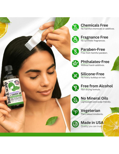 Aceite de Romero Orgánico 113.4ml + Aplicador - Selfwise