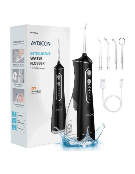 Irrigador Dental Aydicon - Hilo Dental de Agua Recargable 300ML