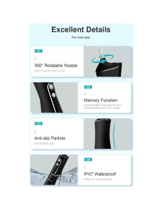 Irrigador Dental Aydicon - Hilo Dental de Agua Recargable 300ML 2