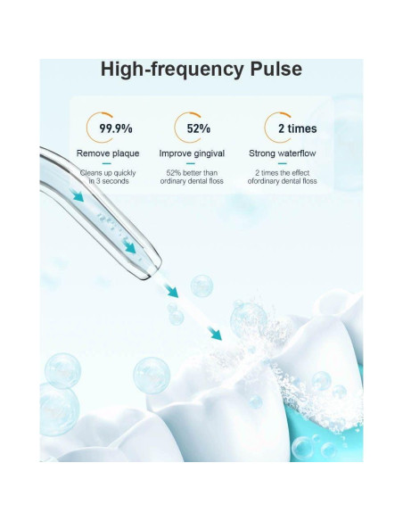 Irrigador Dental Aydicon - Hilo Dental de Agua Recargable 300ML